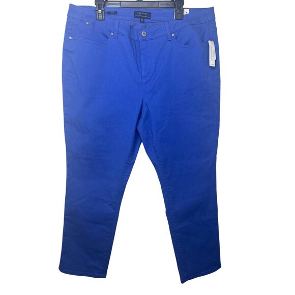 Talbots Womens Simply Flattering Collection Ankle Pants18W Blue Stretch Slim Fit - Picture 13 of 13